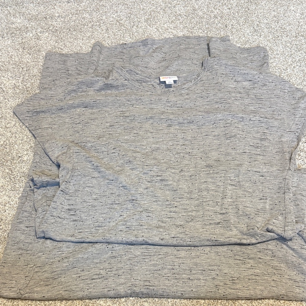 LuLaRoe Gray Heathered Maxi Dress